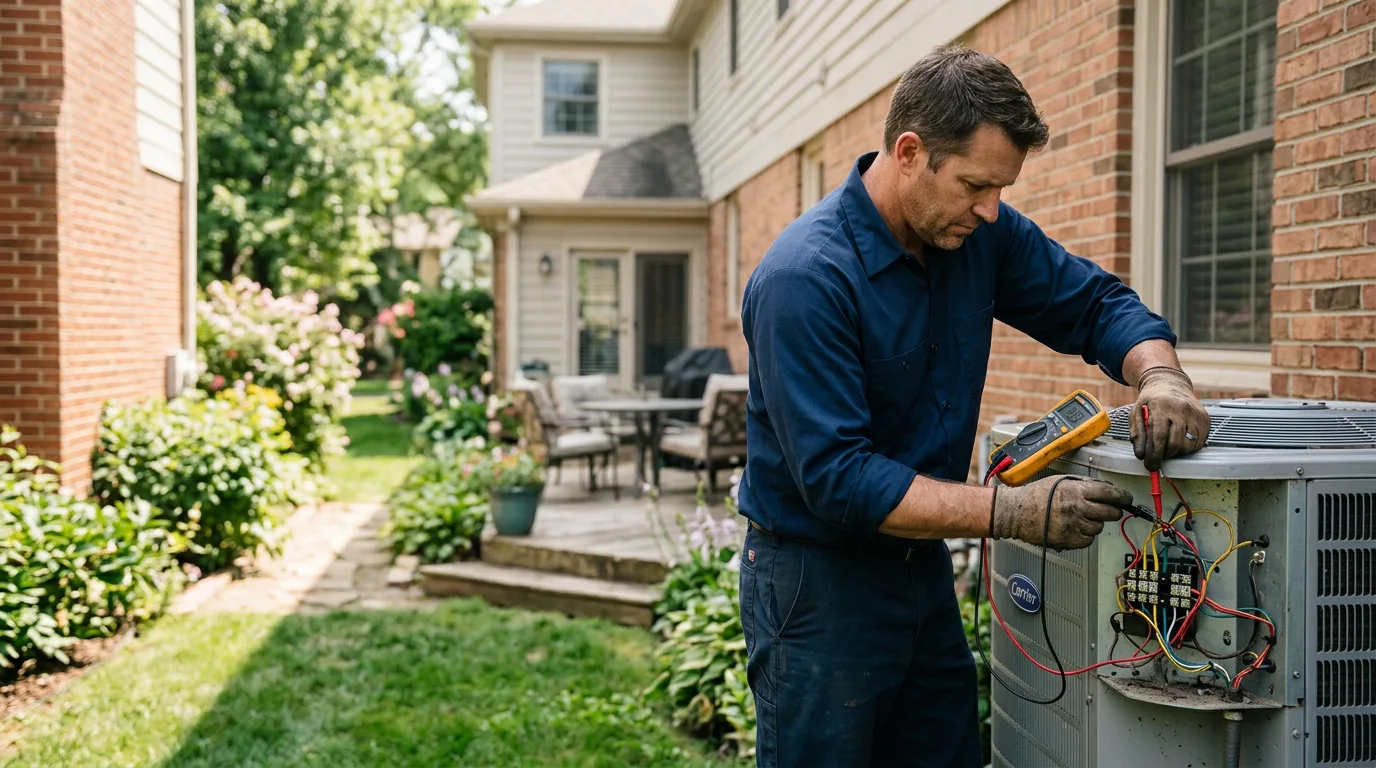 HVAC technician working near French Creek, WV